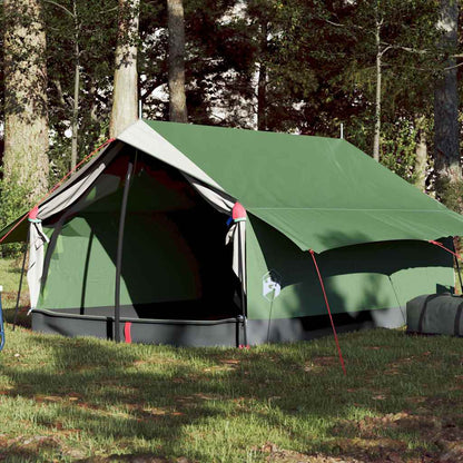 vidaXL Camping Tent 2-Person Green Waterproof 1