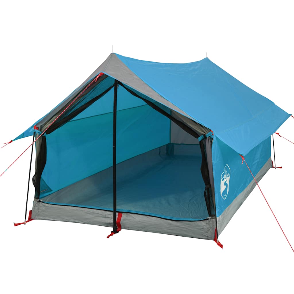 vidaXL Camping Tent 2-Person Blue Waterproof 4