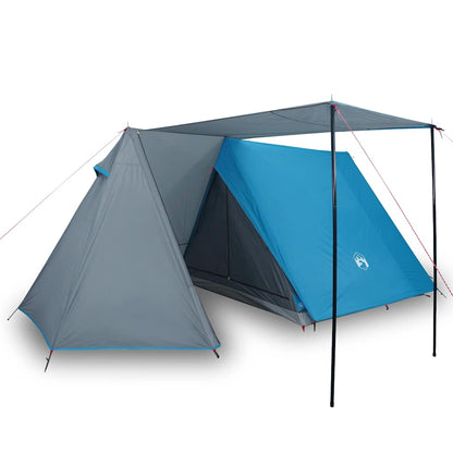 vidaXL Camping Tent 3-Person Blue Waterproof 2