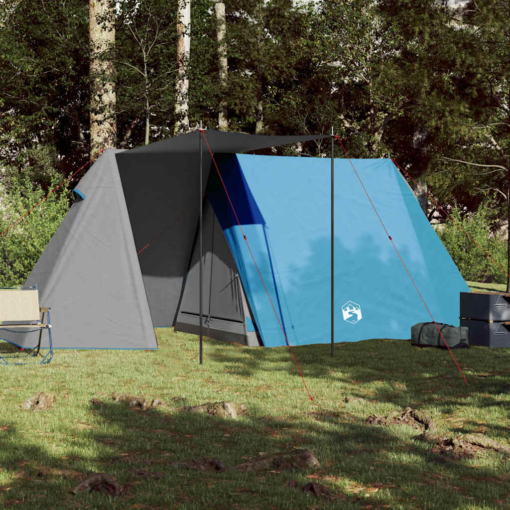 vidaXL Camping Tent 3-Person Blue Waterproof 3