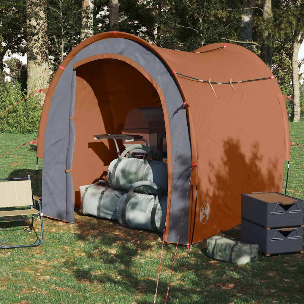 vidaXL Storage Tent Grey and Orange Waterproof 3