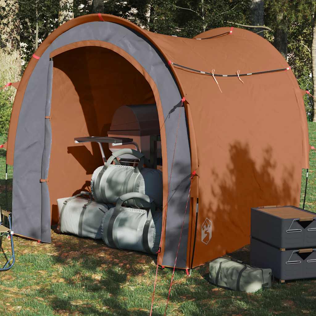 vidaXL Storage Tent Grey and Orange Waterproof 1
