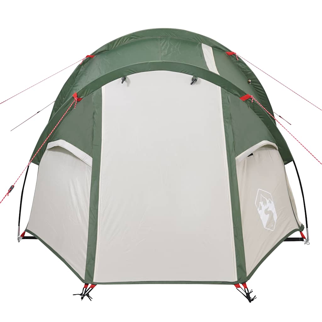 vidaXL Camping Tent Tunnel 2-Person Green Waterproof 6