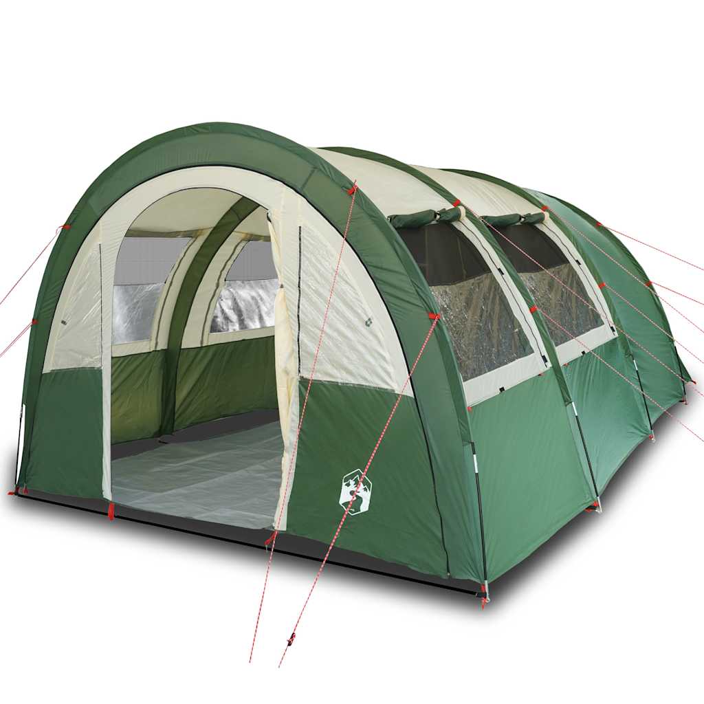 Camping Tent Tunnel 4-Person Waterproof Green