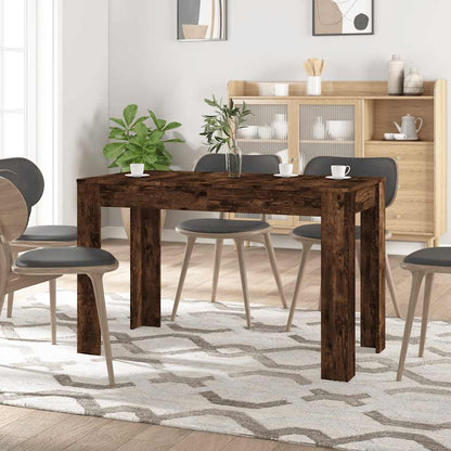 Dining Table 120x60x76 cm Engineered Wood Smoked oak