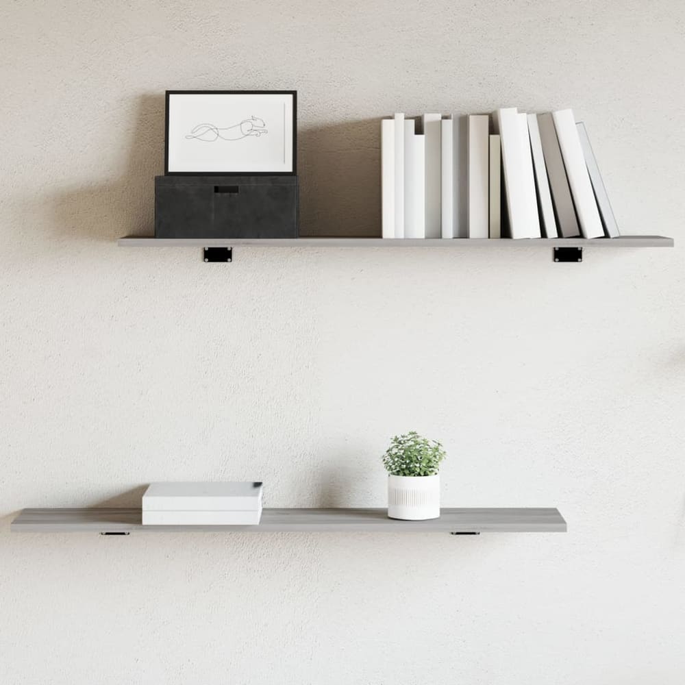 vidaXL Bookshelf Boards 100x20x1.5 cm Engineered Wood 4 pcs