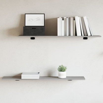 vidaXL Bookshelf Boards 100x20x1.5 cm Engineered Wood 4 pcs