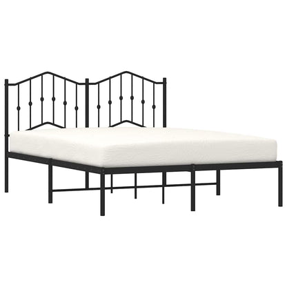 vidaXL Bed Frame | Black | Powder-Coated Steel | Double | Bed Frame 4