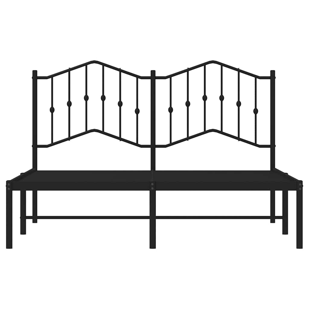 vidaXL Bed Frame | Black | Powder-Coated Steel | Double | Bed Frame 6
