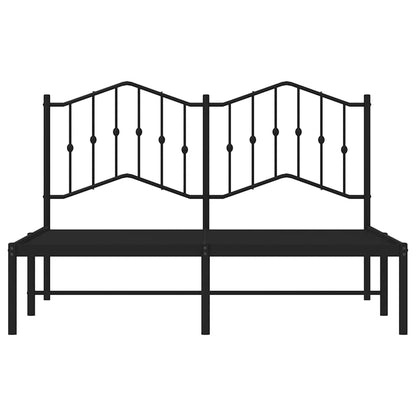 vidaXL Bed Frame | Black | Powder-Coated Steel | Double | Bed Frame 6