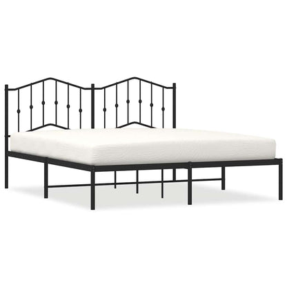 vidaXL Bed Frame | Black | Powder-coated steel | King | Bed Frame | Rectangular 2