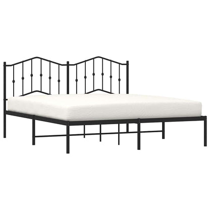 vidaXL Bed Frame | Black | Powder-coated steel | King | Bed Frame | Rectangular 4