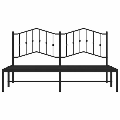 vidaXL Bed Frame | Black | Powder-coated steel | King | Bed Frame | Rectangular 6
