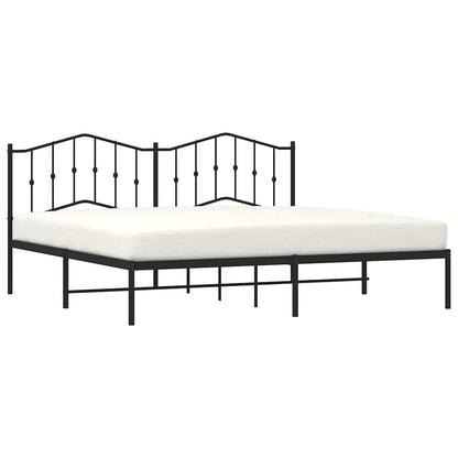 vidaXL Bed Frame | Black | Steel | Double | Bed Frame | Rectangular | Modern 4