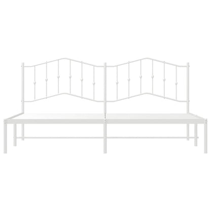 vidaXL Bed Frame | White | Steel | 193x203 cm | Bed Frame | Rectangular 6