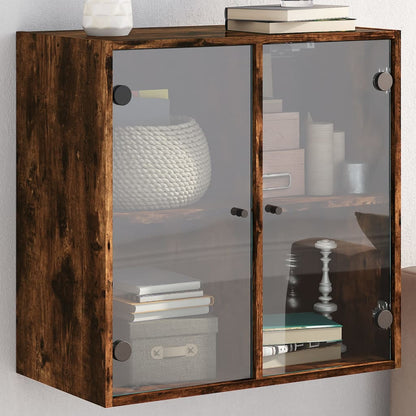 vidaXL Wall Cabinet with Glass Doors 68x37x68.5 cm