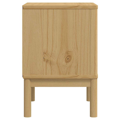 vidaXL Bedside Cabinet FLORO Wax Brown 45x39x57 cm Solid Wood Pine 6