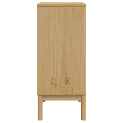 vidaXL Chest of Drawers FLORO Wax Brown Solid Wood Pine 6