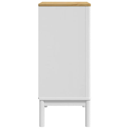 vidaXL Chest of Drawers FLORO White Solid Wood Pine 6