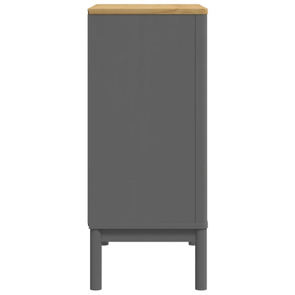 vidaXL Chest of Drawers FLORO Grey cm Solid Wood Pine 6