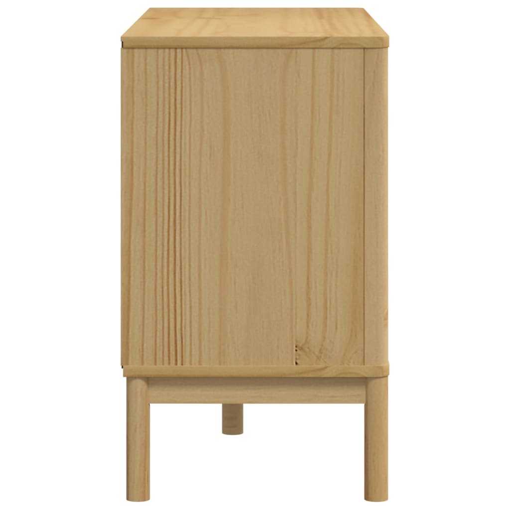 vidaXL Chest of Drawers FLORO Wax Brown Solid Wood Pine 6