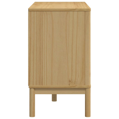 vidaXL Chest of Drawers FLORO Wax Brown Solid Wood Pine 6