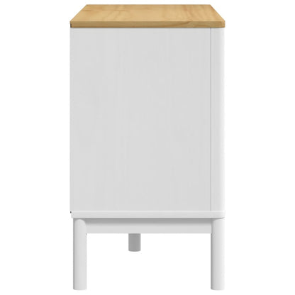 vidaXL Chest of Drawers FLORO White Solid Wood Pine 6