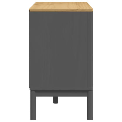 vidaXL Chest of Drawers FLORO Grey Solid Wood Pine 6