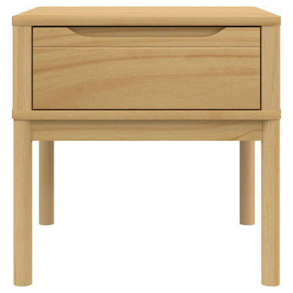 vidaXL Lamp Table FLORO Wax Brown 55x55x54 cm Solid Wood Pine 5