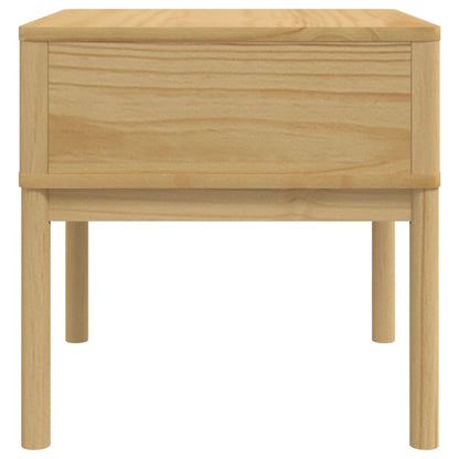 vidaXL Lamp Table FLORO Wax Brown 55x55x54 cm Solid Wood Pine 6