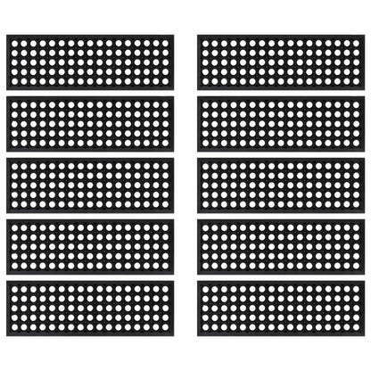 vidaXL Stair Treads 10 pcs 25x75 cm Rubber 3