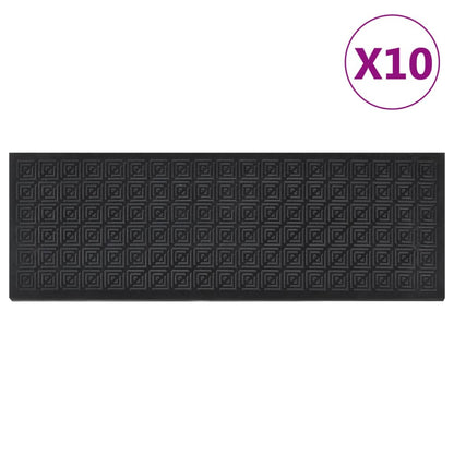 vidaXL Stair Treads 10 pcs 25x75 cm Rubber 1