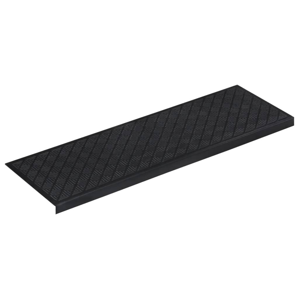 vidaXL Stair Treads 10 pcs 25x75 cm Rubber 4