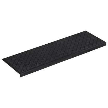 vidaXL Stair Treads 10 pcs 25x75 cm Rubber 4