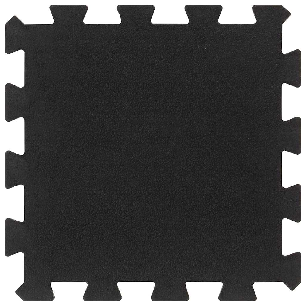 vidaXL Rubber Floor Tiles 16 pcs Black 16 mm 30x30 cm 2