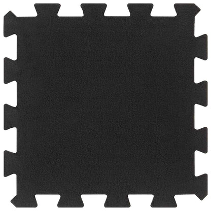 vidaXL Rubber Floor Tiles 16 pcs Black 16 mm 30x30 cm 2