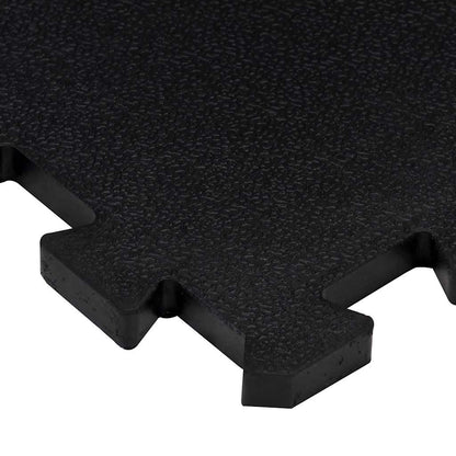 vidaXL Rubber Floor Tiles 16 pcs Black 16 mm 30x30 cm 6