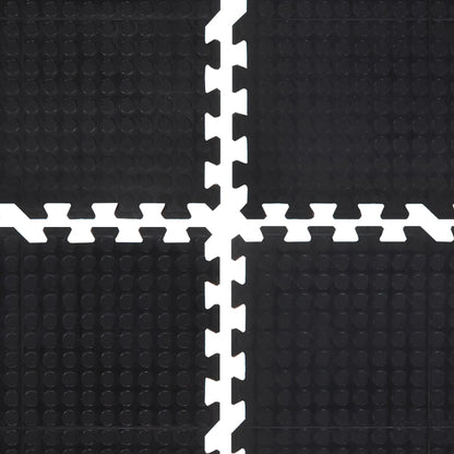 vidaXL Rubber Floor Tile Black 12 mm 90x120 cm 6
