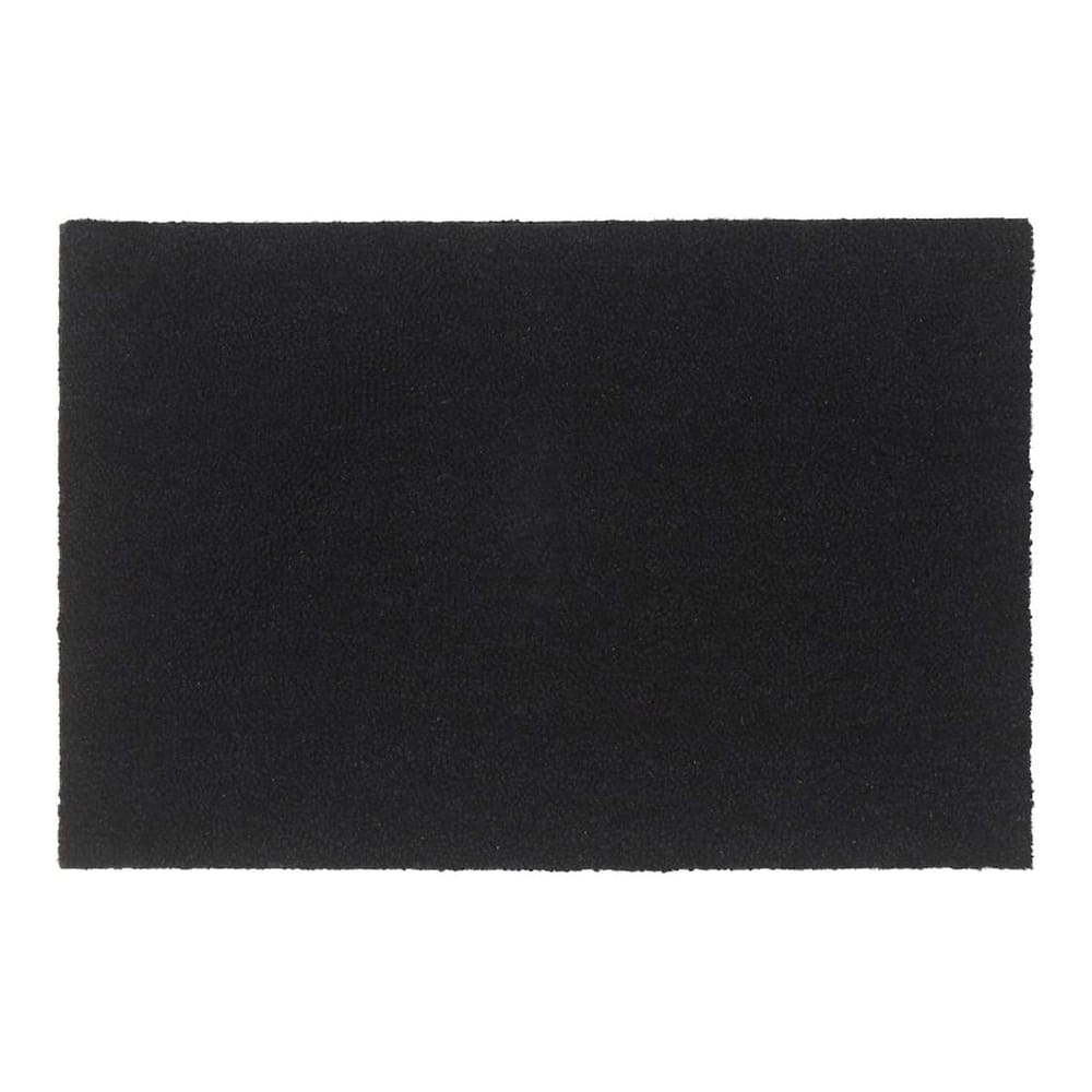 vidaXL Door Mat Tufted Coir Black