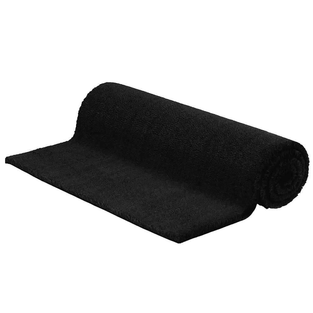 vidaXL Door Mat Black 80x100 cm Tufted Coir 1
