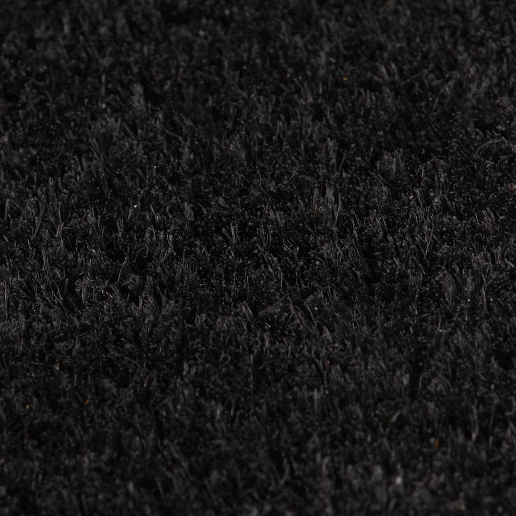 vidaXL Door Mat Black 80x100 cm Tufted Coir 3
