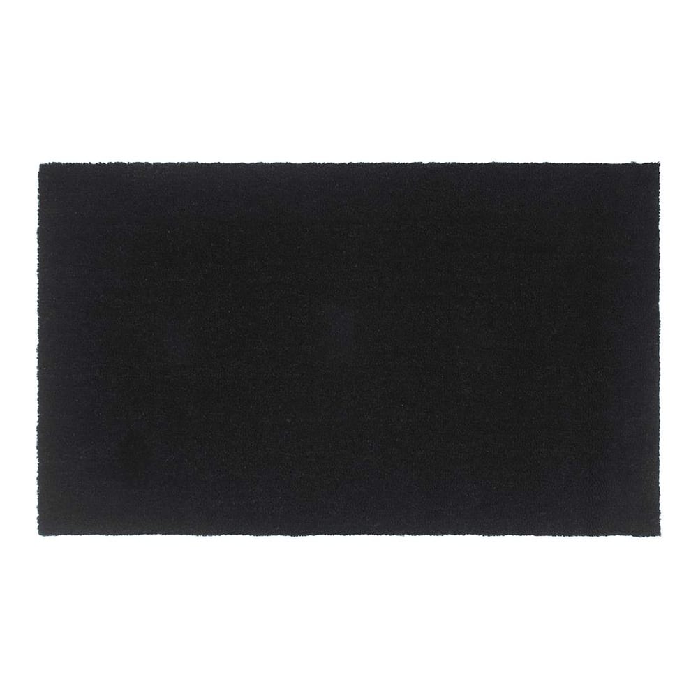 Door Mat Tufted Coir Black 90 cm 150 cm