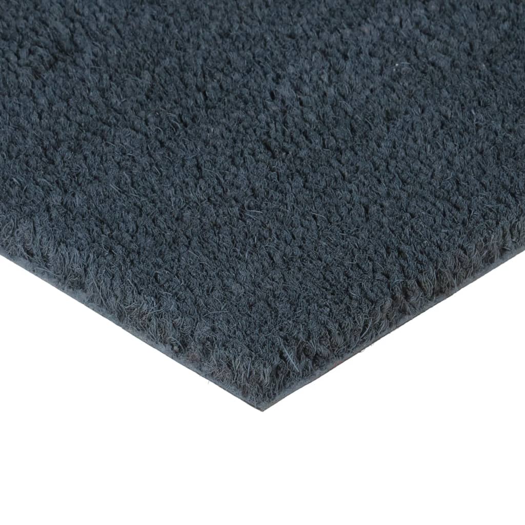 vidaXL Door Mat Dark Grey 80x100 cm Tufted Coir 3