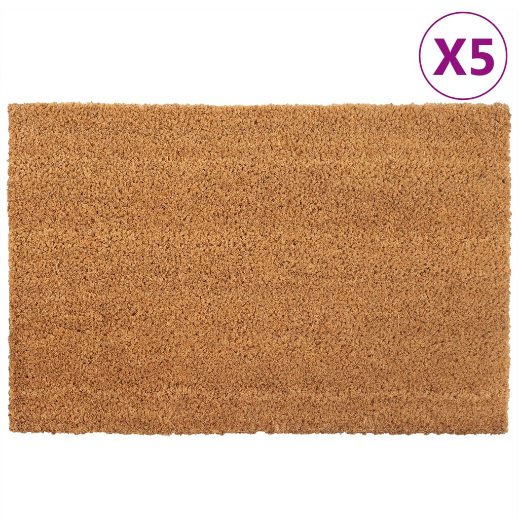 vidaXL Door Mat Natural Tufted Coir