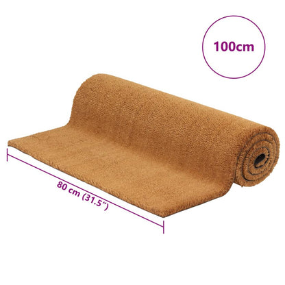 vidaXL Door Mat Natural 80x100 cm Tufted Coir 5