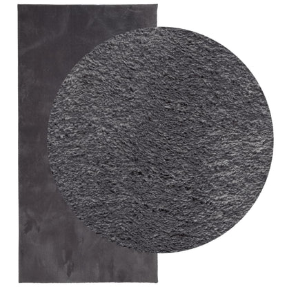 vidaXL Rug HUARTE Short Pile Soft and Washable Anthracite 100x200 cm 3