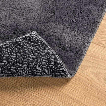 vidaXL Rug HUARTE Short Pile Soft and Washable Anthracite 100x200 cm 5