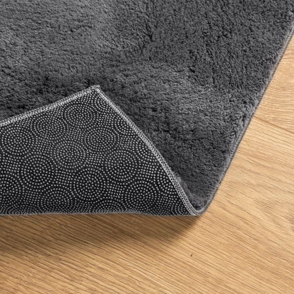 vidaXL Rug HUARTE Short Pile Soft and Washable Anthracite 120x170 cm 5