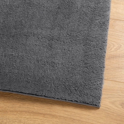 vidaXL Rug HUARTE Short Pile Soft and Washable Anthracite 140x200 cm 4