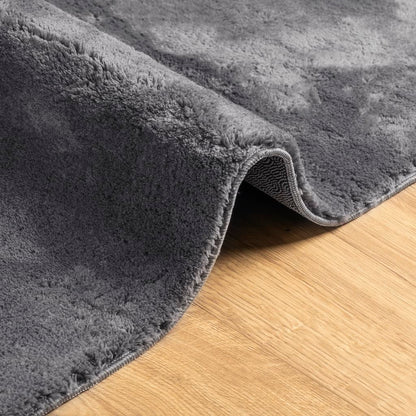 vidaXL Rug HUARTE Short Pile Soft and Washable Anthracite 140x200 cm 6